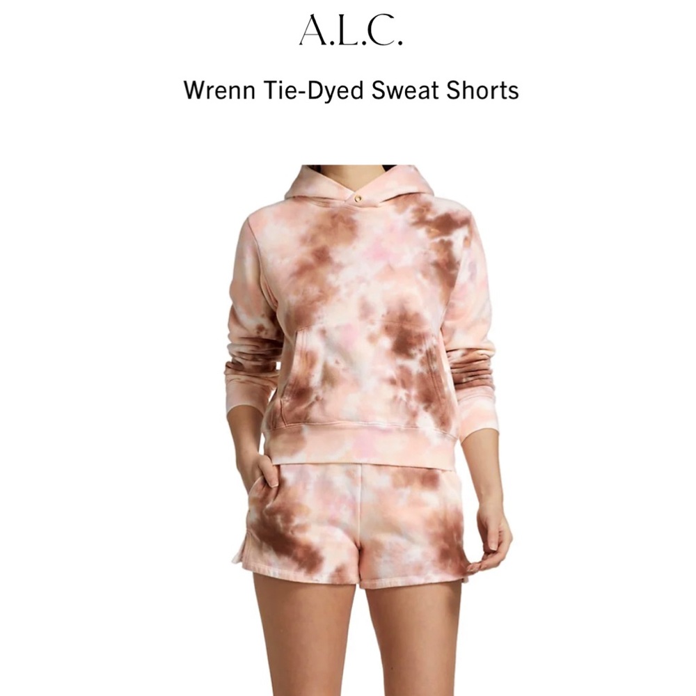 BNWOTS A.L.C Wrenn Cotton Tie Die Sweat Shorts